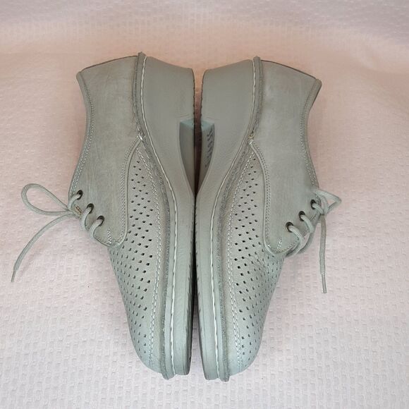 Finn Comfort Shoes Gray Women Size US 8 / UK 5 1/2 Oxford Perforated Germany - Picture 4 of 7